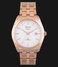 Alexandre Christie Classic Steel AC 8558 MD BRGSL Men Silver Dial Rose Gold Stainless Steel Strap-0