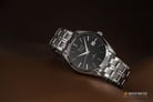 Alexandre Christie Classic Steel AC 8558 BSSBA Couple Black Dial Stainless Steel Strap-7