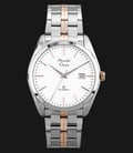 Alexandre Christie Classic Steel AC 8558 MD BTRSL Men White Dial Dual Tone Stainless Steel Strap-0