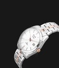 Alexandre Christie Classic Steel AC 8558 MD BTRSL Men White Dial Dual Tone Stainless Steel Strap-1