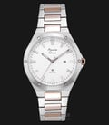 Alexandre Christie Classic AC 8562 LD BTRSL Ladies White Dial Dual Tone Stainless Steel Strap-0