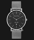 Alexandre Christie AC 8566 MD BSSBA Simple Life Man Black Dial Stainless Steel-0