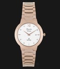 Alexandre Christie AC 8569 LD BRGSL Ladies White Dial Rose Gold Stainless Steel-0