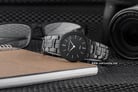 Alexandre Christie AC 8573 BIPBA Couple Black Dial Black Stainless Steel-5