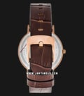 Alexandre Christie AC 8575 LS LRGBO Ladies Brown Dial Brown Leather Strap-2