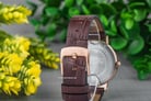 Alexandre Christie AC 8575 LS LRGBO Ladies Brown Dial Brown Leather Strap-5