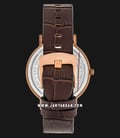 Alexandre Christie AC 8575 MS LRGBO Men Brown Dial Brown Leather Strap-2