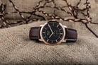 Alexandre Christie AC 8576 MS LRGBO Man Brown Dial Brown Leather Strap-3