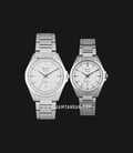 Alexandre Christie AC 8580 BSSSL Couple White Dial Stainless Steel-0