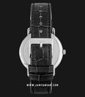 Alexandre Christie AC 8581 MD LSSSL Classic Steel Man Silver Sunray Dial Black Leather Strap-2