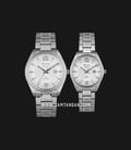 Alexandre Christie AC 8583 BSSSL Couple White Dial Stainless Steel-0