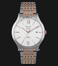 Alexandre Christie AC 8585 MD BTRSL Man White Dial Dual Tone Stainless Steel-0