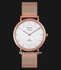 Alexandre Christie AC 8586 LH BRGSL Ladies White Dial Rose Gold Stainless Steel-0