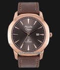 Alexandre Christie AC 8587 MD LRGBO Man Brown Dial Brown Leather Strap-0