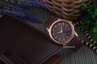 Alexandre Christie AC 8587 MD LRGBO Man Brown Dial Brown Leather Strap-3