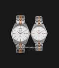 Alexandre Christie AC 8588 BTRSL Couple White Dial Dual Tone Stainless Steel-0