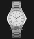 Alexandre Christie AC 8593 MD BSSSL Man White Dial Stainless Steel-0
