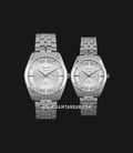 Alexandre Christie AC 8594 BSSSL Couple Silver Dial Stainless Steel-0