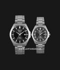 Alexandre Christie AC 8596 BSSBA Couple Black Dial Stainless Steel-0