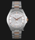 Alexandre Christie Classic Steel AC 8596 MD BTRSL Men Silver Dial Dual Tone Stainless Steel Strap-0