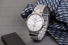 Alexandre Christie AC 8597 BTRSL Couple Silver Dial Dual Tone Stainless Steel Strap-1