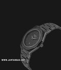 Alexandre Christie AC 8600 LD BIGGR Ladies Black Dial Grey Stainless Steel Strap-1