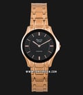 Alexandre Christie AC 8605 LH BRGBA Black Dial Rose Gold Stainless Steel Strap-0