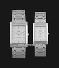 Alexandre Christie Classic AC 8606 BSSSL Couple White Dial Stainless Steel Strap-0