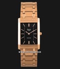 Alexandre Christie AC 8606 LH BRGBA Black Dial Rose Gold Stainless Steel Strap-0