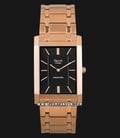Alexandre Christie Classic AC 8606 MH BRGBA Black Dial Rose Gold Stainless Steel Strap-0