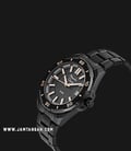 Alexandre Christie AC 8607 MD BIPBARG Black Dial Black Stainless Steel Strap-1