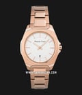 Alexandre Christie AC 8611 LD BRGSL Ladies Silver Dial Rose Gold Stainless Steel Strap-0