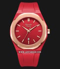 Alexandre Christie AC 8613 MD RRGRE Men Red Dial Red Rubber Strap-0