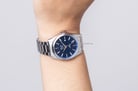 Alexandre Christie AC 8617 LD BRGSL Classic Steel Ladies Blue Dial Stainless Steel Strap-1