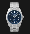 Alexandre Christie AC 8618 MD BSSBU Classic Steel Blue Dial Stainless Steel Strap-0