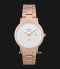 Alexandre Christie AC 8622 LD BRGSL Classic Steel Silver Dial Rose Gold Stainless Steel-0