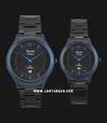Alexandre Christie AC 8623 BUBBA Classic Steel Couple Black Dial Black Stainless Steel Strap-0