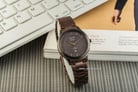 Alexandre Christie AC 8623 BBWDB Classic Steel Couple Brown Dial Brown Stainless Steel Strap-5