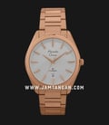 Alexandre Christie Classic Steel AC 8638 MD BRGSL Men Silver Dial Rose Gold Stainless Steel Strap-0