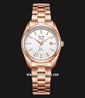 Alexandre Christie Classic Steel AC 8660 LD BRGSL Ladies White Dial Rose Gold Stainless Steel Strap-0