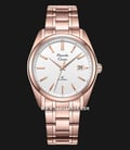 Alexandre Christie Classic Steel AC 8660 MD BRGSL Men Silver Dial Rose Gold Stainless Steel Strap-0