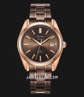 Alexandre Christie Classic Steel AC 8660 MD BROBO Brown Dial Brown Stainless Steel Strap-0
