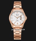 Alexandre Christie Classic Steel AC 8684 LD BRGSL Silver Dial Rose Gold Stainless Steel Strap-0
