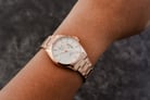 Alexandre Christie Classic Steel AC 8684 LD BRGSL Silver Dial Rose Gold Stainless Steel Strap-8