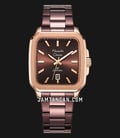 Alexandre Christie Classic Steel AC 8687 MD BROBO Brown Dial Brown Stainless Steel Strap-0