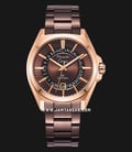 Alexandre Christie Classic Steel AC 8688 MD BROBO Brown Dial Brown Stainless Steel Strap-0