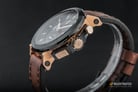 Alexandre Christie Night Vision AC 9200 NM CLBRBA Chronograph Black Dial Brown Leather Strap-4