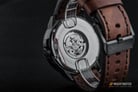 Alexandre Christie AC 9202 NM ALIPBAOR Night Vision Automatic Black Dial Brown Leather Strap-5