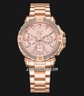 Alexandre Christie AC 9205 BF BRGPNDR Ladies Pink Dial Rose Gold Stainless Steel Strap-0