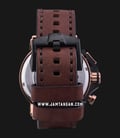 Alexandre Christie AC 9205 MC LBRBA Men Black Dial Brown Leather Strap-3